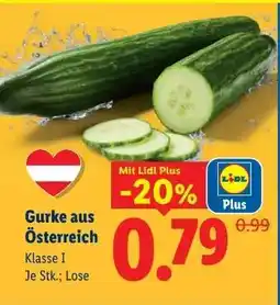 Lidl Gurke aus Österreich Angebot