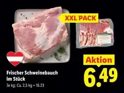 Lidl Frischer Schweinebauch im Stück Angebot