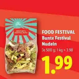Lidl FOOD FESTIVAL Bunte Festival Nudeln Angebot