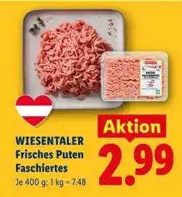 Lidl WIESENTALER Frisches Puten Faschiertes Angebot