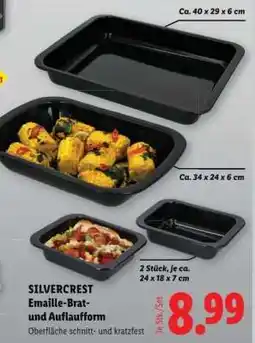Lidl SILVERCREST Emaille-Brat- und Auflaufform Angebot