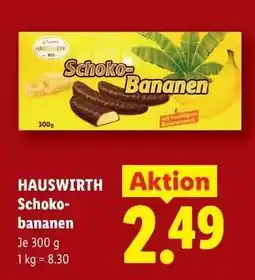 Lidl HAUSWIRTH SCHOKO-BANANEN Angebot