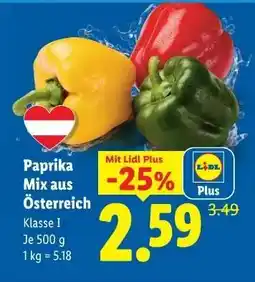 Lidl PAPRIKA-MIX AUS ÖSTERREICH Angebot