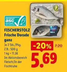 Lidl Fischerstolz Frische Dorade ganz Angebot