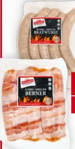 Billa Messner Jumbo-Griller Bratwürstel Angebot