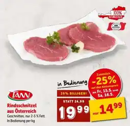 Interspar TANN Rindsschnitzel aus Österreich Angebot