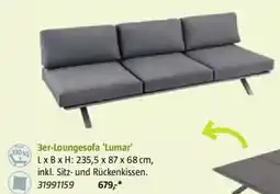 Bauhaus 3er Loungesofa Lumar Angebot