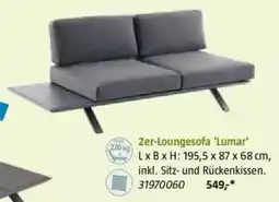 Bauhaus 2er Loungesofa Lumar Angebot