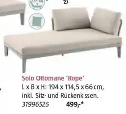 Bauhaus Solo Ottomane Rope Angebot
