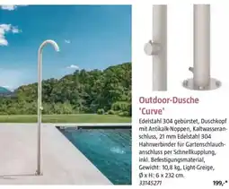Bauhaus Outdoor Dusche Curve Angebot