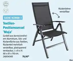 Bauhaus Textilen Positionssessel Maja Angebot