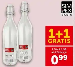 Interspar Simpex Basic Glasflasche Angebot
