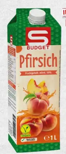 Spar S Budget Pfirsichnektar Angebot