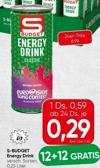 Spar S Budget Energy Drink Angebot