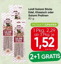 Spar Loidl Salami Sticks Angebot