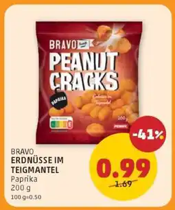 PENNY BRAVO ERDNÜSSE IM TEIGMANTEL Angebot