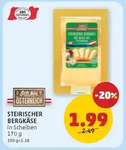PENNY STEIRISCHER BERGKÄSE Angebot