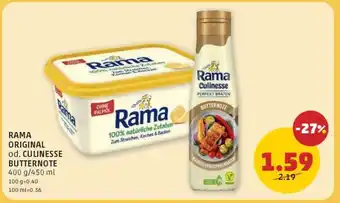PENNY RAMA ORIGINAL od. CULINESSE BUTTERNOTE Angebot