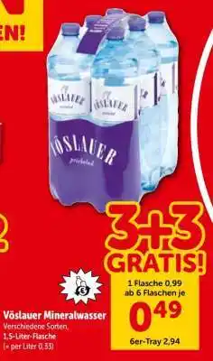 Interspar Vöslauer Mineralwasser Angebot