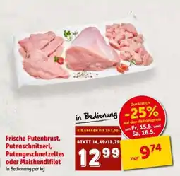 Interspar Frische Putenbrust, Putenschnitzerl, Putengeschnetzeltes oder Maishendlfilet Angebot