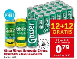 Interspar Gösser Märzen, Naturradler Zitrone, Naturradler Zitrone Alkoholfrei Angebot