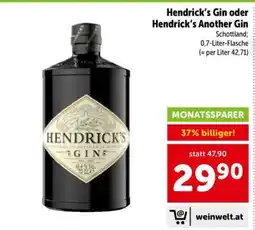 Interspar Hendrick's Gin oder Hendrick's Another Gin Angebot