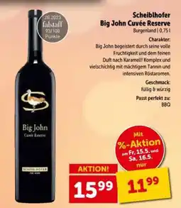 Interspar Scheiblhofer Big John Cuvée Reserve Angebot