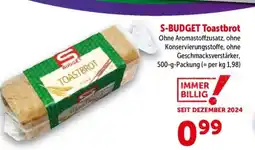 Interspar S-BUDGET Toastbrot Angebot