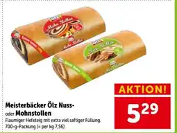 Interspar Meisterbäcker Ölz Nuss- oder Mohnstollen Angebot