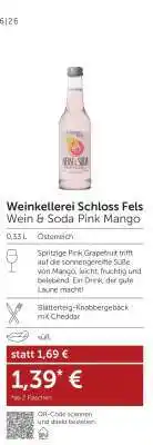 Interspar Weinkellerei Schloss Fels Wein & Soda Pink Mango Angebot