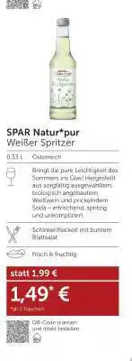 Interspar SPAR Natur*pur Weißer Spritzer Angebot