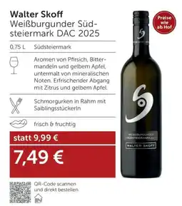Interspar Walter skoff weißburgunder süd- steiermark dac 2025 Angebot