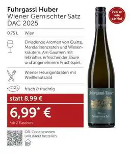 Interspar Fuhrgassl Huber Wiener Gemischter Satz DAC 2025 Angebot