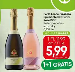 Spar Porta Leone Prosecco Spumante DOC oder Rosé DOC Angebot