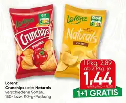 Spar Lorenz Crunchips oder Naturals Angebot