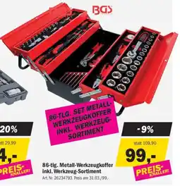 Forstinger 86-tig. metall-werkzeugkoffer inkl. werkzeug-sortiment Angebot
