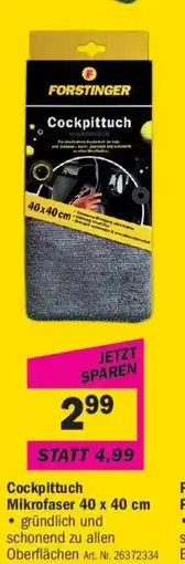 Forstinger Cockpittuch Mikrofaser Angebot
