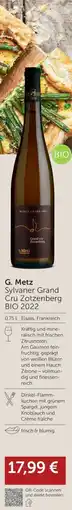 Weinwelt Interspar G. metz sylvaner grand cru zotzenberg bio 2022 Angebot