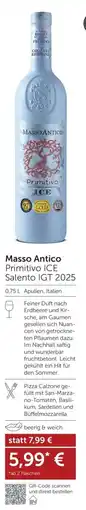 Weinwelt Interspar Masso Antico Primitivo ICE Salento IGT 2025 Angebot