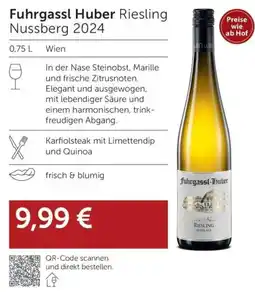 Weinwelt Interspar Fuhrgassl huber riesling nussberg 2024 Angebot