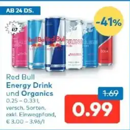 T&G Red bull energy drink und organics Angebot