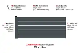 Josef Steiner Aluzaun Dublin 200 Zaunfeld-Set Josef Steiner Angebot