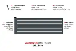 Josef Steiner Aluzaun Dublin 120 Zaunfeld-Set Josef Steiner Angebot