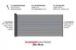 Josef Steiner Aluzaun Cardiff Zaunfeld-Set Josef Steiner Angebot