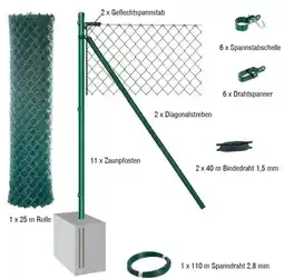 Josef Steiner 25 Meter Maschendrahtzaun Komplett-Set Dingo Josef Steiner Angebot
