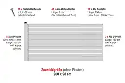 Josef Steiner Aluzaun Dublin 80 Zaunfeld-Set Josef Steiner Angebot