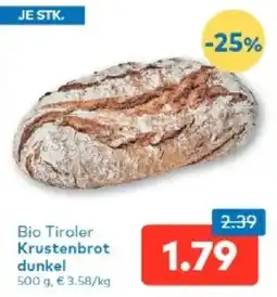 T&G Bio Tiroler Krustenbrot dunkel Angebot