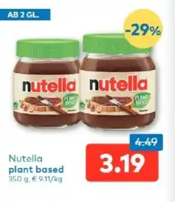 T&G Nutella plant based Angebot