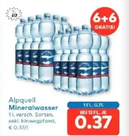 T&G Alpquell mineralwasser Angebot