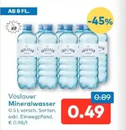 T&G Vöslauer mineralwasser Angebot